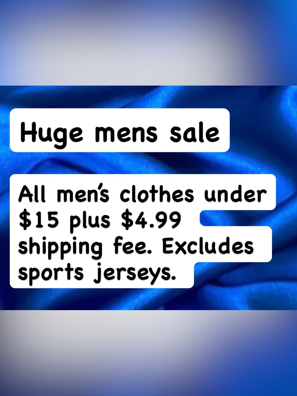 Blue Graphic Sale Poster